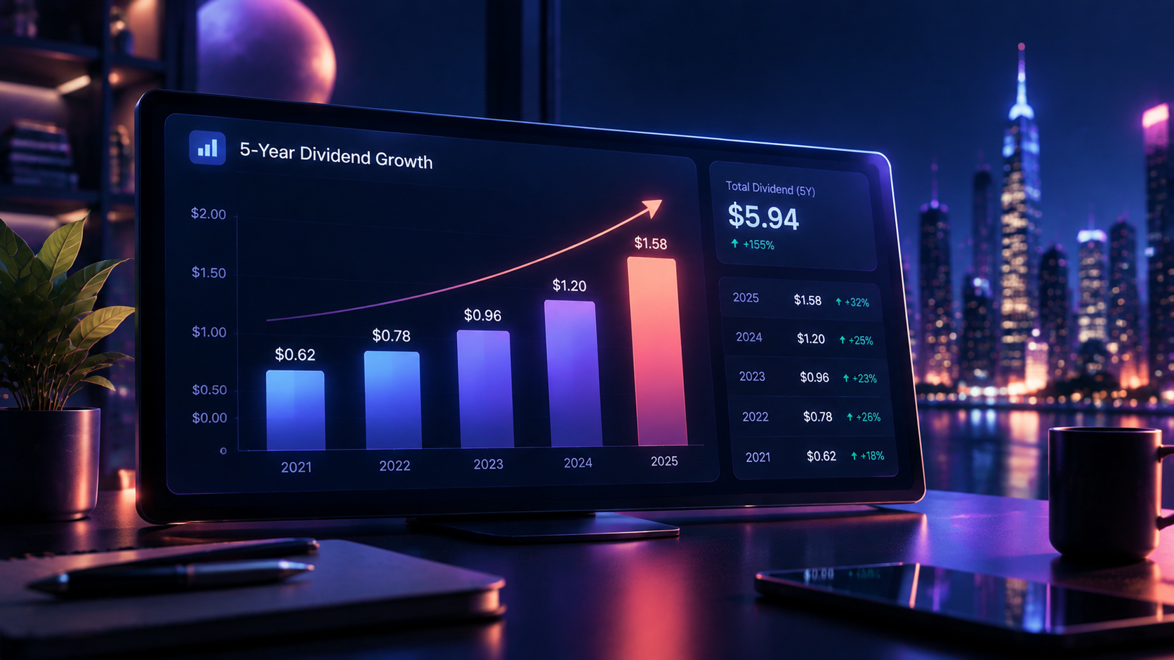 Member dividend income result